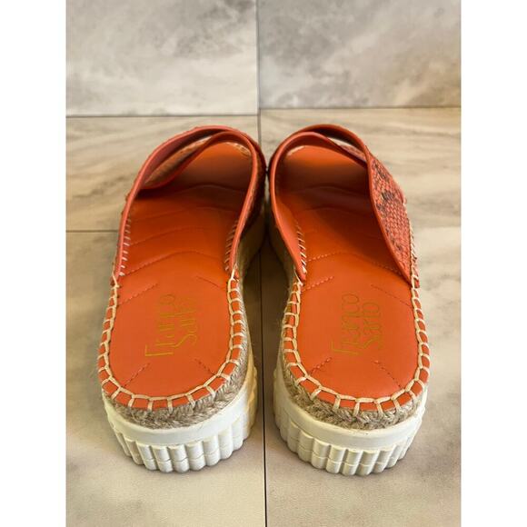 Franco Sarto Platform Sandals Birch Snakeskin Women’s Size 8M Salmon Color - Picture 5 of 8